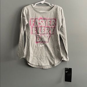 Nike Faster Every Day Girls Long Sleeve Tee